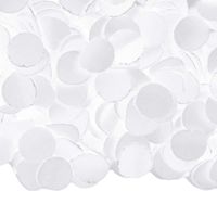Witte confetti zak van 1 kilo   -