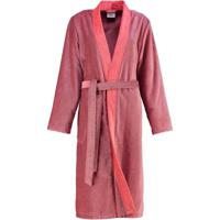 Cawö Cawo 6431 Velours Dames Badjas Kimono Rot 46