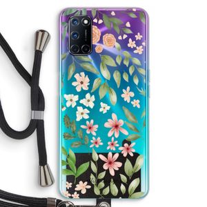Botanical sweet flower heaven: Oppo A72 Transparant Hoesje met koord