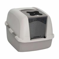 Kattenbak Catit 46 x 55 x 45 cm Met deksel Jumbo Grijs Plastic