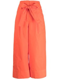 3.1 Phillip Lim pantalon court plissé à taille ceinturée - Orange