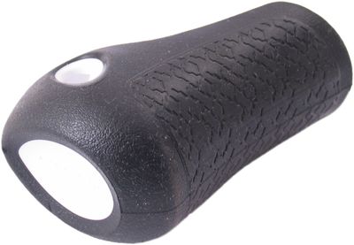 Gazelle Handvat dop links basis 88 mm - zwart met witte bies