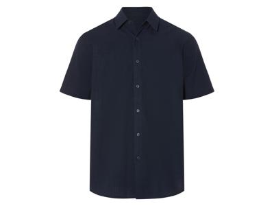 esmara Men Heren overhemd (Marineblauw, L)