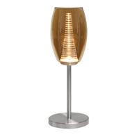 Highlight TafellampNebula nikkel met amber glas - T1433.28