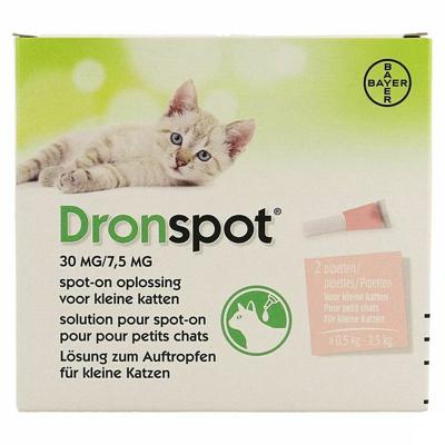 Dronspot 30mg/7,5mg Spot-on Kat Kl.>0,5-2,5kg Pip2