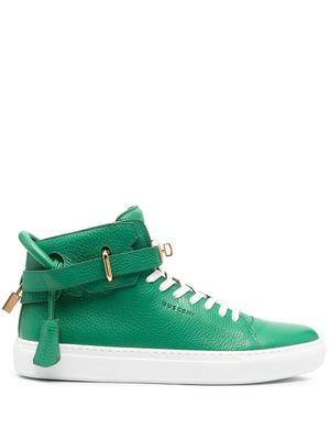 Buscemi baskets montantes en cuir - Vert