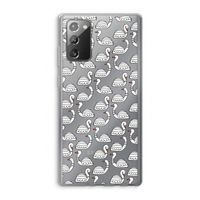 Zwanen: Samsung Galaxy Note 20 / Note 20 5G Transparant Hoesje