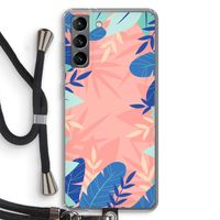 Tropisch: Samsung Galaxy S21 Transparant Hoesje met koord