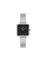 Daniel Wellington montre Quadro Studio Silver 22 x 22 mm - Noir - thumbnail