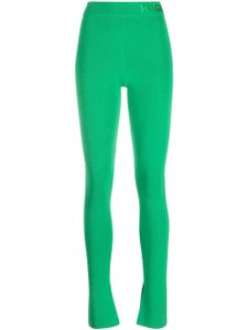 Patrizia Pepe pantalon à taille à logo - Vert