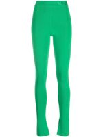 Patrizia Pepe pantalon à taille à logo - Vert - thumbnail