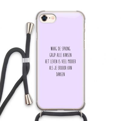 Sprong: iPhone 8 Transparant Hoesje met koord