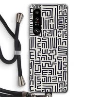 Moroccan Print: Sony Xperia 1 III Transparant Hoesje met koord