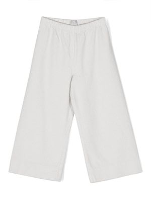 Il Gufo pantalon en velours côtelé à coupe ample - Gris