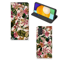 Samsung Galaxy A03s Smart Cover Flowers - thumbnail