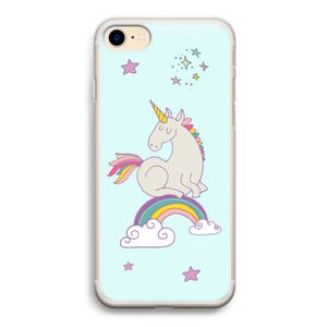 Regenboog eenhoorn: iPhone 7 Transparant Hoesje