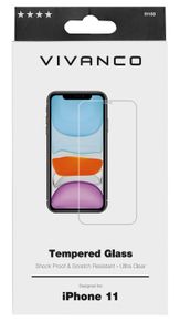 Vivanco SPGLASVVIPH11 Screenprotector (glas) Apple iPhone 11 1 stuk(s) 61188