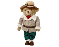 Kerstpop Teddybeer Lichtbruin 88cm