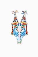 Badpak met strik Stella Jean - WHITE - XL