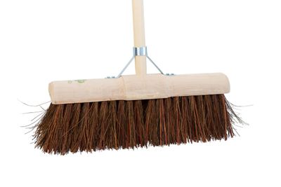 Straatbezem bassine stalks haren 45cm steel 150cm