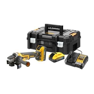 DeWALT DCG409H2T Accu Haakse Slijper 125mm 18V XR FlexVolt Advantage POWERSTACK 5.0Ah in TSTAK