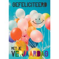 Wenskaarten Gefeliciteerd pak a 10 stuks