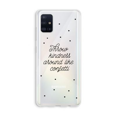 Confetti: Galaxy A51 4G Transparant Hoesje