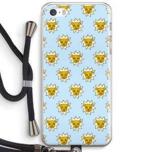 Leeuwenkoppen: iPhone 5 / 5S / SE Transparant Hoesje met koord