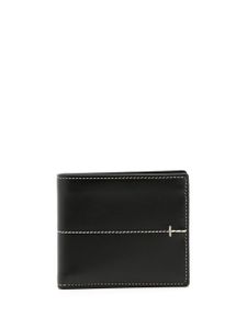 Tod's portefeuille à coutures contrastantes - Noir
