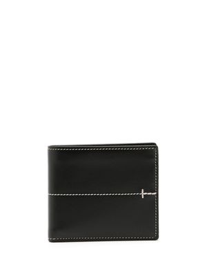 Tod's portefeuille à coutures contrastantes - Noir
