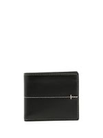Tod's portefeuille à coutures contrastantes - Noir