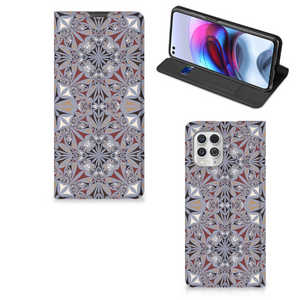 Motorola Moto G100 Standcase Flower Tiles