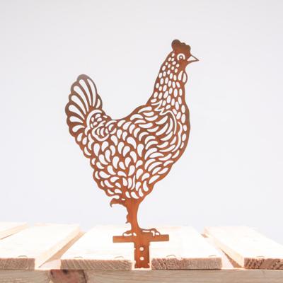 Season Inspired Decoration Haan metaal 19x25cm roestkleur