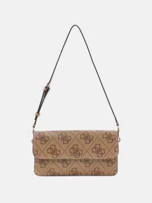 Guess Sadie Schoudertas Dames Beige - Maat One Size - Kleur: Beige | Soccerfanshop Guess Sadie Schoudertas Dames Beige - Maat One Size - Kleur: Beige | Soccerfanshop