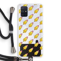 Waterijsjes: Samsung Galaxy A71 Transparant Hoesje met koord