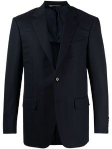 Canali blazer à simple boutonnage - Bleu