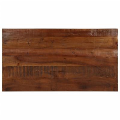 Tafelblad rechthoekig 120x70x2,5 cm massief gerecycled hout