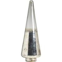 Leen Bakker - Kerstboom Zilverkleur 38xØ12cm - Glas - Zilverkleurig