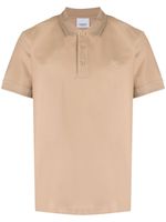 Burberry polo en coton à logo brodé - Tons neutres