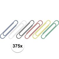 375 stuks hobby paperclips gekleurd   - - thumbnail