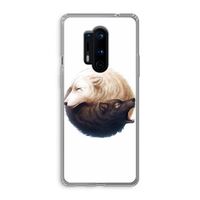 Yin Yang Wolves: OnePlus 8 Pro Transparant Hoesje