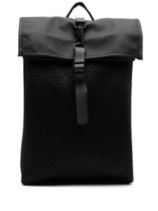 Rains mini sac à dos Rolltop Rucksack Mesh - Noir