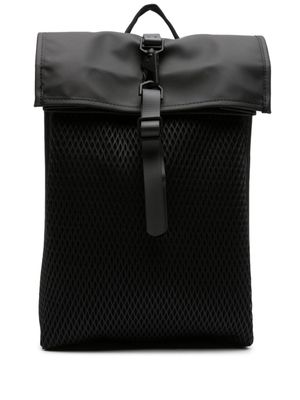 Rains mini sac à dos Rolltop Rucksack Mesh - Noir