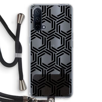 Geometrisch patroon: OnePlus Nord CE 5G Transparant Hoesje met koord