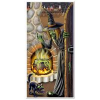 Halloween deurposters heksenketel   -