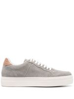 Eleventy baskets en daim à lacets - Gris
