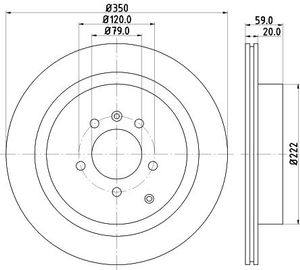 Remschijf Gecoat 54477PRO 8DD355118781