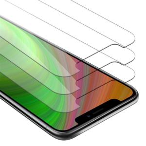 Cadorabo 3x Screenprotector geschikt voor Apple iPhone X / XS in KRISTALHELDER - Tempered Display Pantser Film