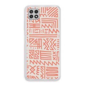 Marrakech Pink: Samsung Galaxy A22 4G Transparant Hoesje