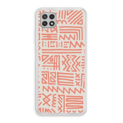 Marrakech Pink: Samsung Galaxy A22 4G Transparant Hoesje